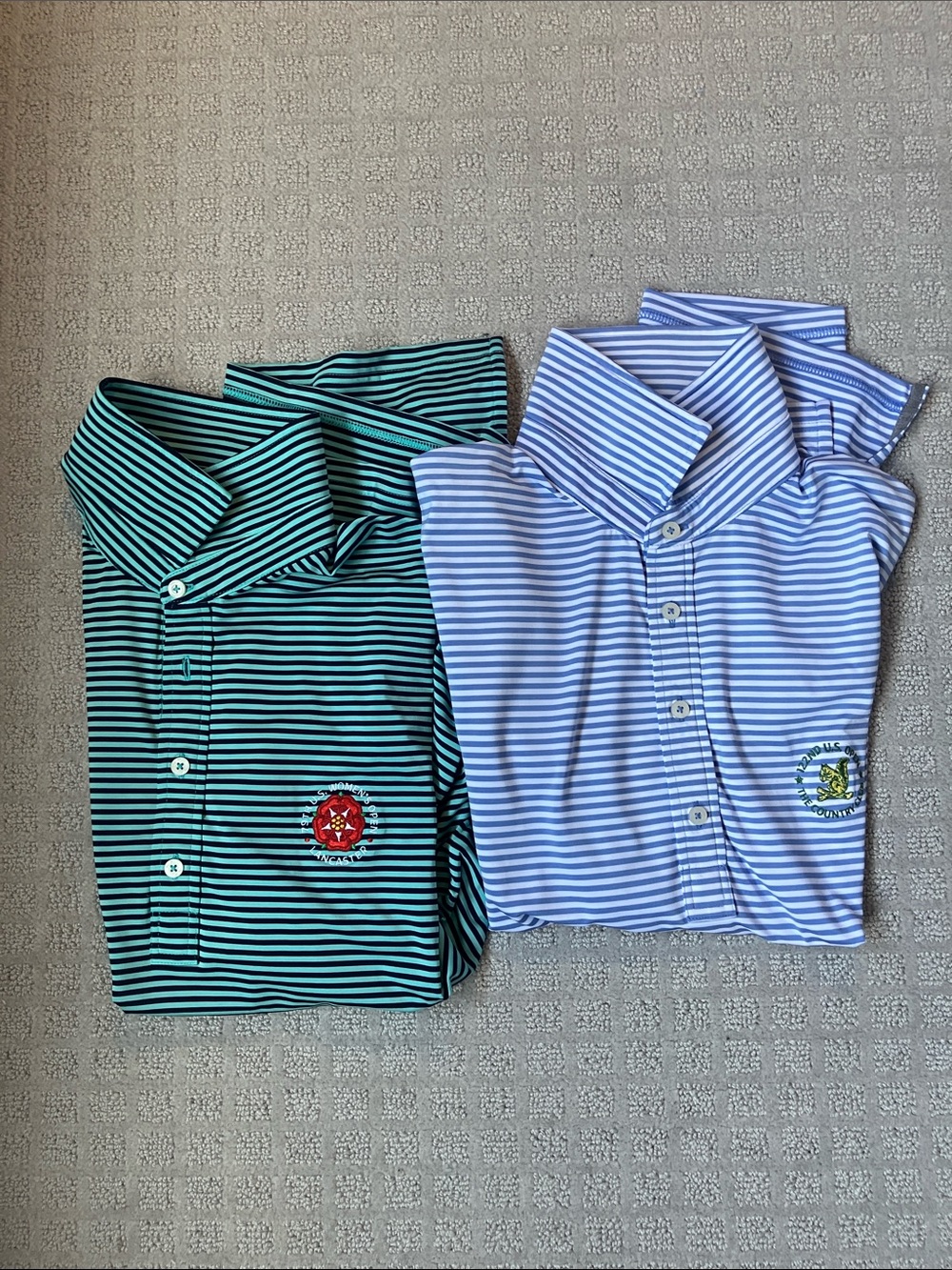 RLX Ralph Lauren Striped Polo Pair — M